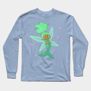 Cute Glowing Mermaid Fairy Long Sleeve T-Shirt